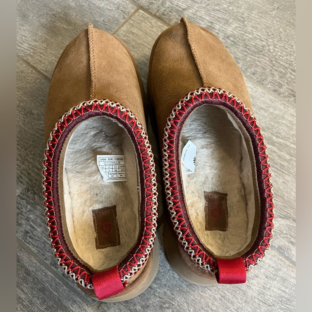 UGG Tazz Tasman Chesnut Women’s Slippers Size 7 - Picture 3 of 5